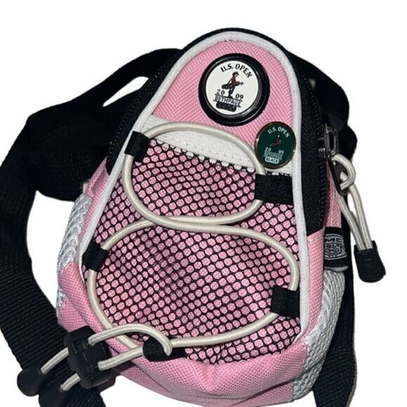 U.S. Open Golf 2009 Bethpage Black Pink Mini Backpack Crossbody with Ball Marker - Picture 1 of 13